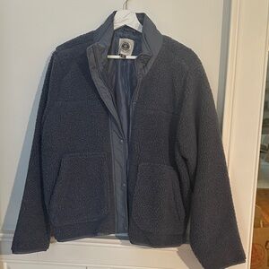 Cozy Navy Teddy Jacket